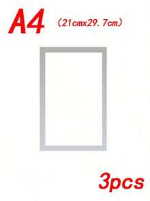 1/3/5pcs A4/A5 Magnetic Photo Frames, 210mmx297mm Self-Adhesive Picture Display Board Wall Sticker Photo Frame, Certificate Office Wall Sticker Picture Magnetic Frame