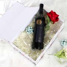 LFBOX Rose Floral Gift Box With Magnetic Lids 13.8x8.3x4.4 In, Large Bridesmaid Proposal Boxes, Rectangle Wedding Decorative Storage Box 1 Pack - MàuC - Xem 6