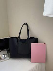 Túi đeo vai & túi xách nữ đa năng cao cấp phong cách cổ điển sang trọng mới - màu đen - Xem 8