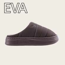 Brązowe, męskie, codzienne kapcie z futerkowymi krawędziami i grubą podeszwą, wodoodporne, wsuwane, ciepłe, pluszowe buty do noszenia wewnątrz na jesień/zimę