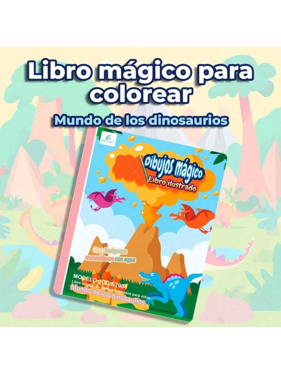 Libro de colorear mágico para niños: Dinosaurios