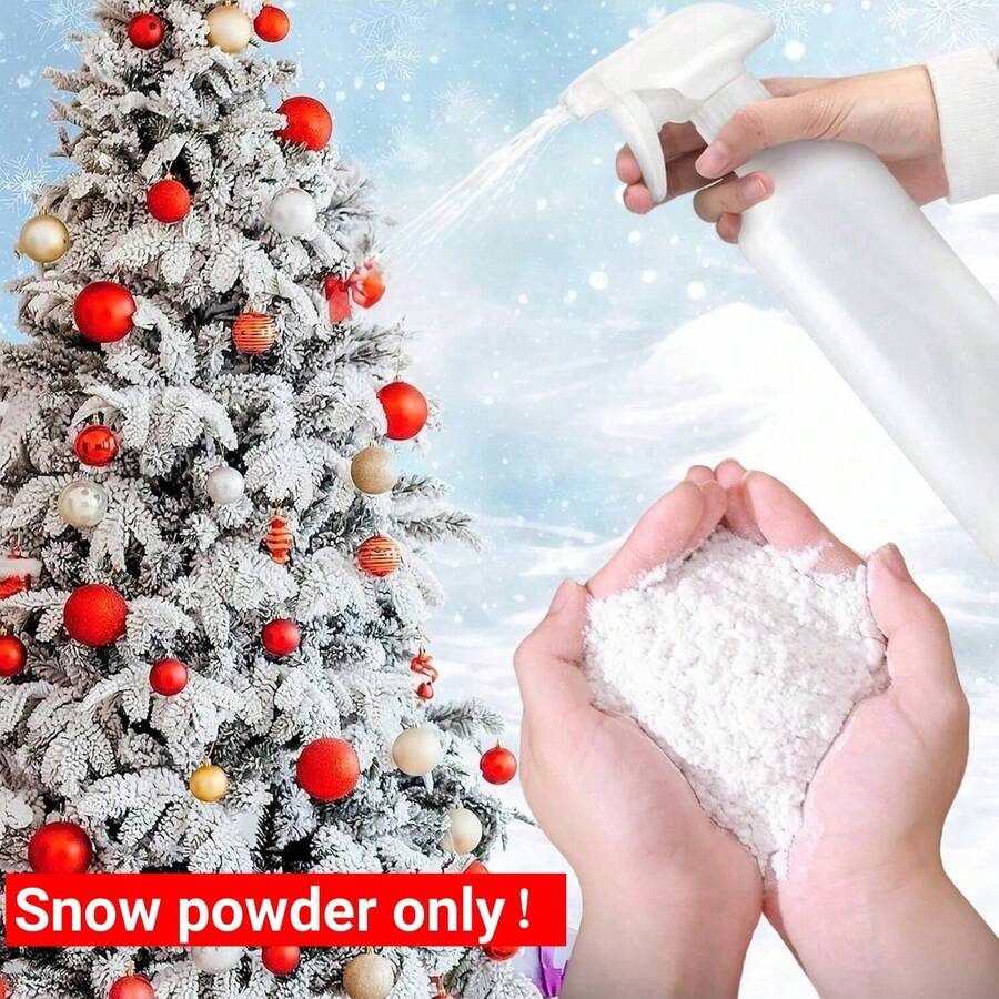 Instant Snow Powder (Product Only Includes Snow Powder), Artificial Fake Snow, Tree Snow Flakes Fluff, White Snow Flocking Ideal For Artificial Tree, Wreath, Craft And Winter Village Display, Just Add Water Best Gifts Birthday Graduation Home Decor Christmas Decorations Room Decor Christmas Christmas Decorations Home Christmas Gifts Christmas Decor - Multicolor - View 1