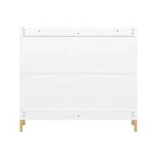 SoBuy Shoe Cabinet Narrow High - Shoe Tipper With 4 Flaps Shoe Rack With 4 Shelves Narrow Shoe Cabinet For Hallway Space For 8-12 Pairs Of Shoes White 100x19x90 Cm - Trắng + Vàng - Xem 5