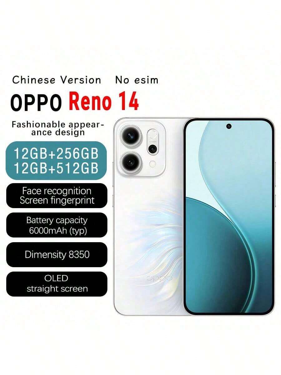 OPPO Reno14 5G 智能手机搭载天玑 8350 芯片、高清长焦摄像头、全新紧凑显示屏设计、轻薄机身 - 人魚姬 - 查看 1