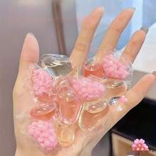 100/30pcs/Set 3-In-1 Cherry Blossom Laundry Balls Set - Cleaning, Fabric Softening, Heavy Duty Stain Removal Laundry Balls, Concentrated Fragrant Laundry Detergent, Fabric Softener, Anti-Static - Pink - View 8