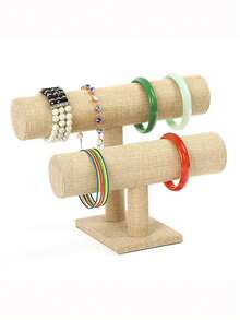 3-Layer/2-Layer/1-Layer/Vertical Jewelry Storage Display Rack, Bracelet Necklace Earring Storage Rack, Velvet Jewelry Display Rack, Single-Layer Bracelet Storage Rack, Headband Necklace Watch Bracelet Display Rack, 1-Piece Home Bracelet Storage Rack Jewelry Store Display Rack, 3-Layer Detachable