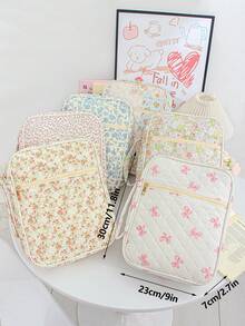 1PC Quilted Floral Bible Cover Case Handle Handbags Portable Practical Bible Storage Bags Large Bible Tote Bags Organizer Quilted Carrying Case For Girls Carrying Book Padded Protector Washable Quilted Book Covers Large Bible Cover Case For Women,Quilted Bible Bag,Floral Bible Storage Bags With Zipper Pocket And Handle, Bible Study Supplies Accessories Christian Gifts For Women - Multicolor - View 9