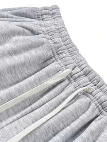 Men's Casual Pants/Sweatpants, Super Comfortable Loose Fit, Suitable For Daily Casual Wear, Easily Paired With Various Outfits. Elastic Drawstring Waistband, Fits Various Waist Sizes. Ideal Gift For Husband/Boyfriend In Autumn/Winter Season. - Light Grey - View 4