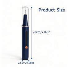 1件装Type-C充电式牙菌斑去除器/牙齿清洁器 - 去除污渍、牙垢和牙结石。这款牙科工具具有5种可调模式和4个可更换清洁头，适合居家/宿舍日常牙齿清洁，是送给伴侣的完美礼物！