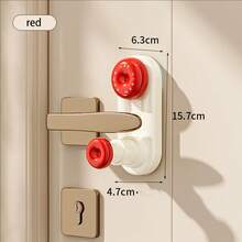 قفل باب محمول، مجموعة من موانع الأمان المضادة للسرقة لباب، نوع كوب شفاط بدون ثقب، سهل التركيب والإزالة، مناسب لأغلب أقفال الأبواب، مناسب للمنازل والفنادق، لا يتطلب مصدر طاقة، تطبيق يدوي، إكسسوارات سفر وحماية شخصية أساسية للفتيات اللاتي يعشن بمفردهن