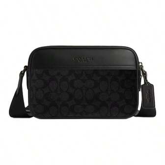 Coach ​GRAHAM 23 Men's Medium Monogram Briefcase Shoulder Crossbody Bag Daily Commute Black​ CV921-QBMI5