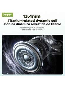 HTC NE19 Bluetooth Headset With 360° Surround Sound, Oversized Runway-Style Speakers, Built-In Bismarck Noise Reduction, And A Portable, Lightweight Choice For Office Use.