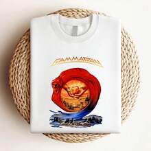 180g pure Cotton New Limited Gamma Ray Land Of The Free Classic Man Wo T Shirt Size S To 5Xl Slightly Versatile fashion Breathable Women Top Graphic Tees Stylish T-Shirt For Women Casual Casual Soft streetwear Summer Unisex Stretched designer clothes - Blanco - Ver 4