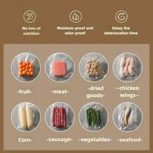 RAF آلة ختم تفريغ الهواء 2 في 1، مناسبة لتفريغ الهواء وختم الأطعمة في المطبخ، تتميز بوظيفتي تفريغ الهواء والختم المنفرد، مناسبة لأكياس الوجبات الخفيفة. مناسبة للحفظ والختم الفراغي لمختلف الأطعمة الجافة واللينة بما في ذلك اللحوم والخضروات والفواكه والبسكويت، إلخ. خيار هدية مثالي لأعياد الحب والعطلات العائلية في عيد الميلاد. - قابس المملكة المتحدة (220 إلى 240 فولت) - مشاهدة 7