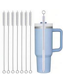 Cup Straw Cleaning Brush, Reusable Straw Cleaner Fits 40/30/20 Oz Tumblers, 10mm Diameter Pipe Cleaner Suitable For Water Bottles And Straws Back To School - Multicolor - View 2