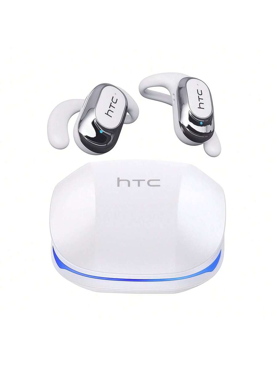HTC NE17 技術升級藍牙耳機 智慧型消噪演算法 旗艦晶片 雙模連接 輕量充電倉 場景自適應 白色 - 白色 - 查看 1