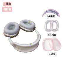 Case For AirPodsMax Headphones, Clear TPU Ear Cups Cover/Silicone Ear Pad Case Cover/Silicone Headband Cover Transparent Accessories Compatible With Apple AirPodsMax USB-C (2024/2020) [3 In 1] - TPU-multicolor Three-piece Set - View 27