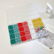 2680 Pieces Of DIY Clay Bead Bracelet Making Set, Black And White Polymer Clay Bead Flat Beads, DIY Friendship Bracelet Jewelry Making Set