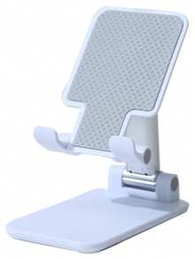Portable Foldable Adjustable Desktop Phone/Tablet Stand, Slouchy Live Streaming Phone Holder, Universal