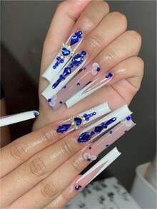 Verpackte ultra-glänzende Nagelkunst Diamanten: Sortierte japanische frische girly Stile, DIY tragbare Nageldekoration für Make-up, Schul-Zubehör, Zuhause/Urlaub/Reise unverzichtbares funkelndes Diamant-Accessoire