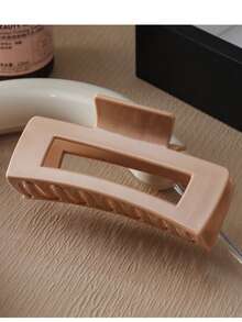 Women's Soft Silicone Rectangular Square Hair Claw Hair Clips, Soft Anti-Collision Protection For Back Of Head, Durable Grip Clips Elegant Hair Accessories Elegant Claw Clip Winter Hair Clutch