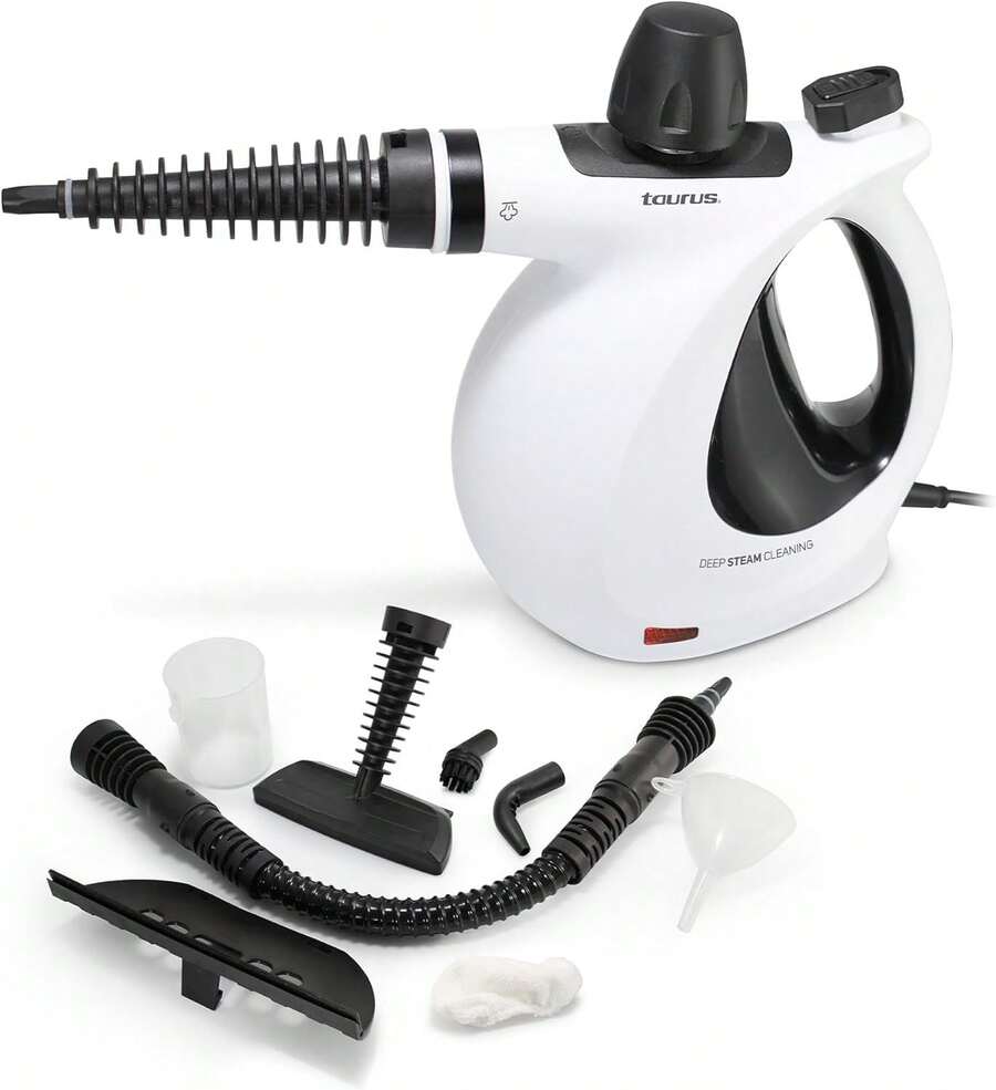 Limpiador a Vapor Supercaliente: 1150W, 9 Accesorios, Blanca, Desinfecta al Instante - 1 - Ver 1