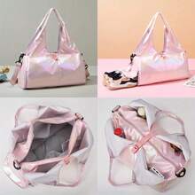 Bolsa Chique de Ioga e Fitness para Mulheres - Bolsa de Viagem Espaçosa e Resistente à Água de Poliéster com Fechamento de Zíper para Viagens Curtas e Aventuras ao Ar Livre