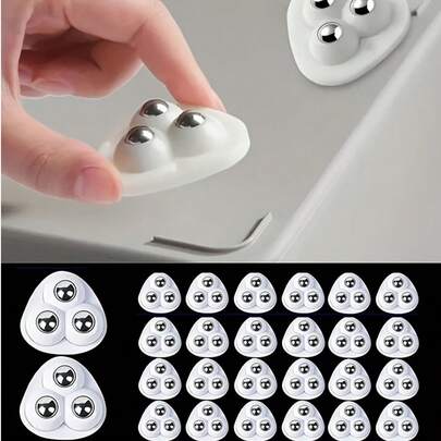 Ruedas giratorias mini de uso intensivo con giro de 360°: sin necesidad de perforar, funcionamiento silencioso, cojinetes de acero inoxidable - Adecuado para muebles, armarios, cajas de almacenamiento, oficina, hogar, taller, mudanza de muebles, diseño compacto, rotación suave, almacenamiento doméstico, base giratoria para árbol de Navidad, ruedas eléctricas, ruedas, sólidas ruedas giratorias, ruedas para muebles, ruedas de uso intensivo, ruedas de equipaje, ruedas de carretilla de uso intensivo, ruedas pequeñas para muebles