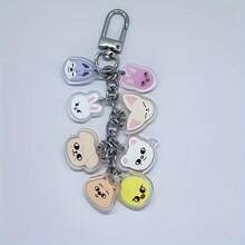 2D Flat - 1 Piece 2D Flat Keychain Acrylic Keychain, Cartoon Character Pendant Backpack Accessory, Colorful Gift For SKZ Fans, Christmas Gift - Kiểu 1 - Xem 1