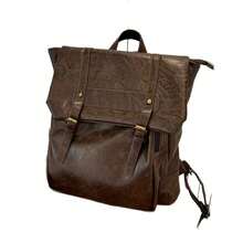 2025 Wasteland Style Rucksack Hochwertiger Vielseitiger Reiserucksack Retro Große Kapazität College Style Pendler Tasche Einzelschultertasche Handtasche Baguette Tasche Umhängetasche Tragetasche - Schwarz - Übersicht 5