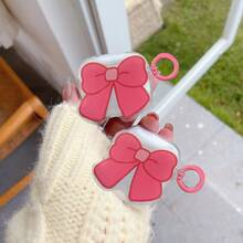 亚克力蝴蝶结印花耳机保护套，兼容苹果第四代、第二/三代耳机，软质保护套 - 無色 - 查看 1