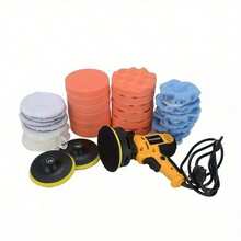 Rotary Electric Car Polisher Buffer Sander Polishing Machine 5" Sponge Pads Mop - Multicolor - View 8