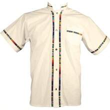 Men's Short Sleeve Mexican Guayabera Shirts Made In Mexico, Multiple Colorshalloween - 奶油 - 查看 6
