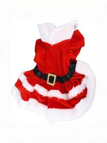 Disfraz navideño para perros, ropa suave y cálida de manga corta para mascotas, traje navideño para perros y gatos