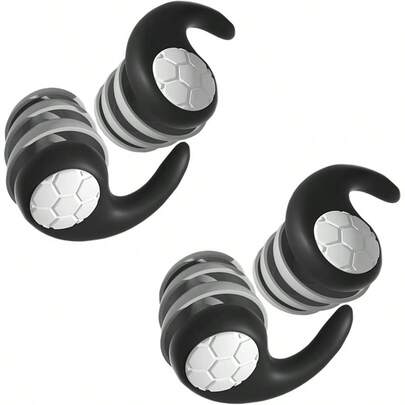 2 Pairs Waterproof Swimming Ear Plugs Adults - Reusable Soft Silicone Swim Earplugs, Ear Surfing, Pool, Showering And Other Sports - Keep Out And Ear