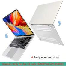 DTangLsm Compatible With Crocodile  Air 13 Inch Case 2022 2021-2018 M1 A2337 A2179 A1932, Crocodile Textured Leather Hard Shell Alligator Skin Case For  Air M1+Keyboard Cover, Silver - A30-鱷魚白 - 查看 7