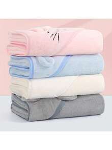 Kids Bath Towels - Grey - View 5