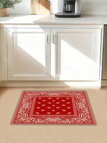 1/2/3 Stücke vintage rote Memory-Schaum weiche Bodenmatte, rutschfester dekorativer Küchenteppich und Badezimmermatte, geeignet für Heim- und Raumdekoration