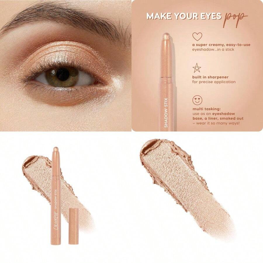 Bút kẻ mắt dạng kem ColourPop Shadow Stix với màu sắc lâu trôi, đa năng, có tích hợp dụng cụ gọt bút chì và đầu bút chính xác giúp dễ dàng sử dụng. Màu Honey BB 0.05 oz, thích hợp cho du lịch, đồ dùng thiết yếu khi đi du lịch, quà tặng Ngày Valentine, giá rẻ, cọ trang điểm du lịch, quà tặng cho phụ nữ, chuyên gia trang điểm, bộ trang điểm chuyên nghiệp hoàn chỉnh. - Mật ongBB - Xem 1
