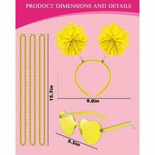 Women Tutu Costume Accessories Set With Headband Halloween 80s Cosplay Birthday Party Soft Pink Fluffy 12pcs Set