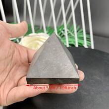 3CM 5CM 6CM Crystal Schungite Black Shungite Pyramid Tower Energy Quartz Reiki Stones For Healing Fengshui Meditation Decoration