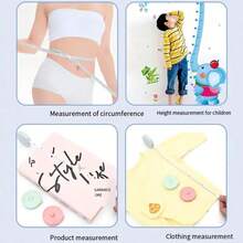 2/3 piezas de colores aleatorios + Regla retráctil mini, Escala dual (métrica e imperial) + Cinta métrica retráctil pequeña de 1,5 m - Multicolor - Ver 8