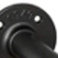 Perchero De Pared Estante De Metal Para Ropa Multiusos,Perchero de Pared para colgar Ropa, Percha Industrial, Ahorro de Espacio,  Fácil Montaje, para Espacios Reducidos, - Negro - Ver 9