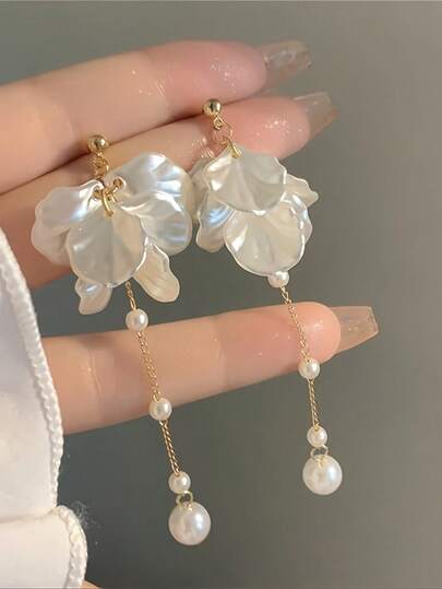 1 Paar hübsche Blumen Ohrringe als Tropfen für Frauen für Party, Verlobung, Jahrestag, Schmuck, Valentinstag Geschenk