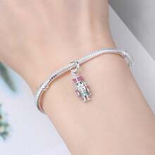 CYCUFF 1 pieza Colgante de cascanueces plateado con cuentas, adecuado para pulseras, collares y joyería DIY, excelente como regalo de cumpleaños o para mujer - OTC1487 - Ver 6