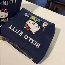 Retro rote Kawaii Sanrio Hello Kitty Kosmetiktasche Handtasche Mode Charm Mädchen Große Kapazität Aufbewahrungstasche Lippenstifttasche Geburtstagsgeschenke