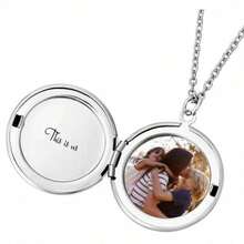 Customized Heart Pendant Stainless Steel Necklace With Photo, Photo Pendant/Picture Necklace, Anniversary Necklace, Mother's Day Gift For Mom/Grandma/Wife - Style1 - View 2