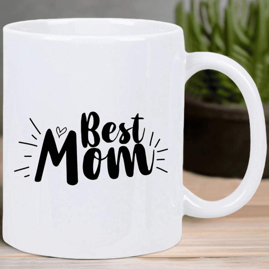 Best Mom Ceramic Coffee Mug, 11 Oz - Insulated, Reusable, Hand Wash Only - Ideal Gift For Coffee Enthusiasts And Mothers, Coffee Bar Accessories - The Best Mom - View 1
