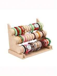 3-Layer/2-Layer/1-Layer/Vertical Jewelry Storage Display Rack, Bracelet Necklace Earring Storage Rack, Velvet Jewelry Display Rack, Single-Layer Bracelet Storage Rack, Headband Necklace Watch Bracelet Display Rack, 1-Piece Home Bracelet Storage Rack Jewelry Store Display Rack, 3-Layer Detachable