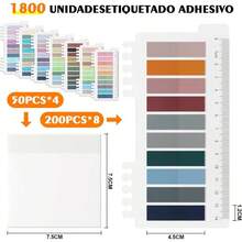 2000 Handy Separador De Libros, Multifuncional Handy Post it, Bloc De Notas Impermeable Etiquetas, Material Escolar Oficina, Post It Para Libros post it libro - 1800 - Ver 3